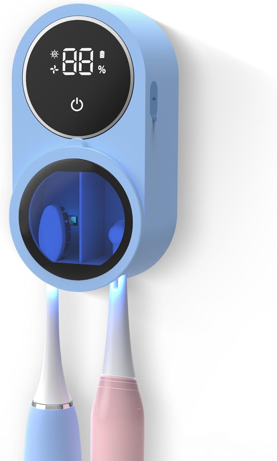 Caixa Esterilizadora De Escova De Dentes uv-Secador De Com Abertura Por Indução Recarregável De 1800mah