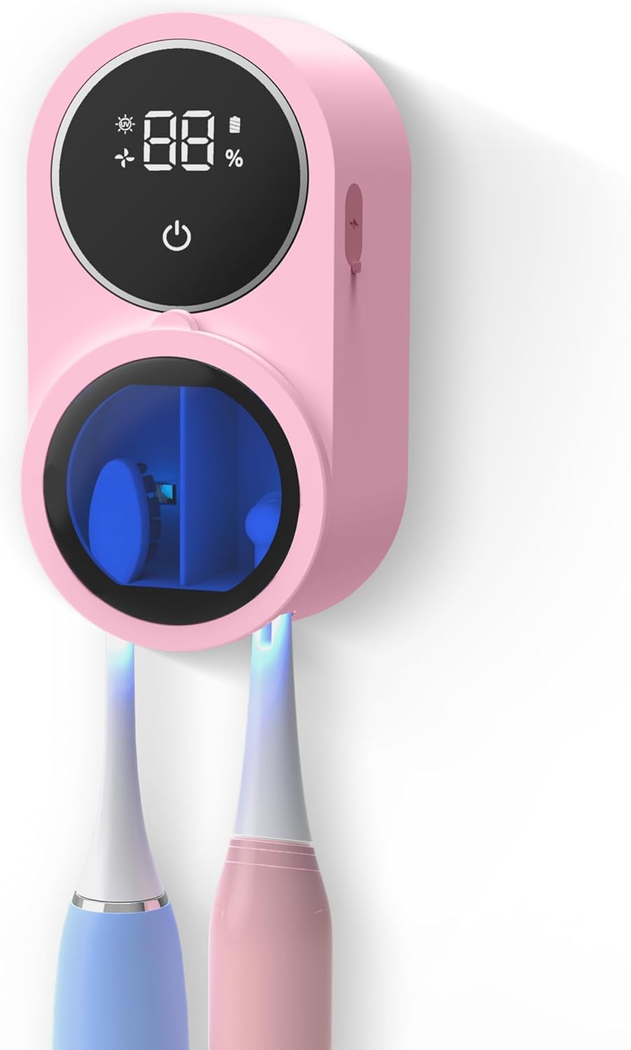 Caixa Esterilizadora De Escova De Dentes uv-Secador De Com Abertura Por Indução Recarregável De 1800mah