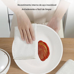 Pratos de fricção para buffet, 2 unidades, aquecedores de alimentos de 5 litros com panelas revestidas de maifanite, conjunto de chafer de aço inoxidável para festas, casamento, aniversário, catering